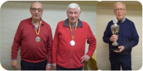 (v.l.n.r.) 3.Platz  Dieter Beumers   2.Platz Walter Dohmen   1.Platz Heinz Randerrath